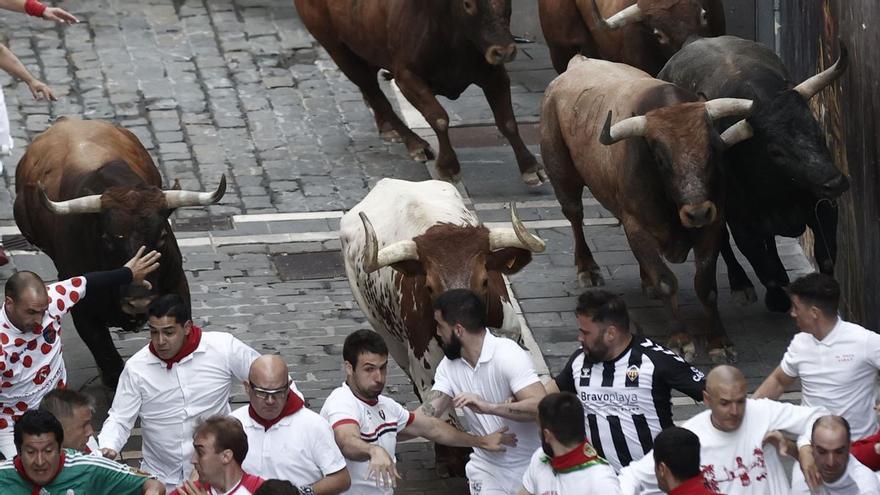 El octavo encierro de los Sanfermines 2022, en imágenes