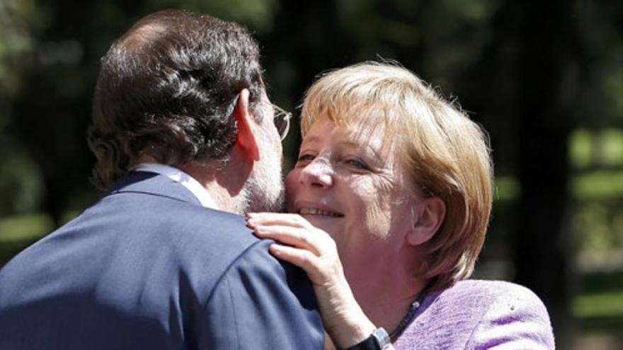 Rajoy recibe a Merkel en La Moncloa