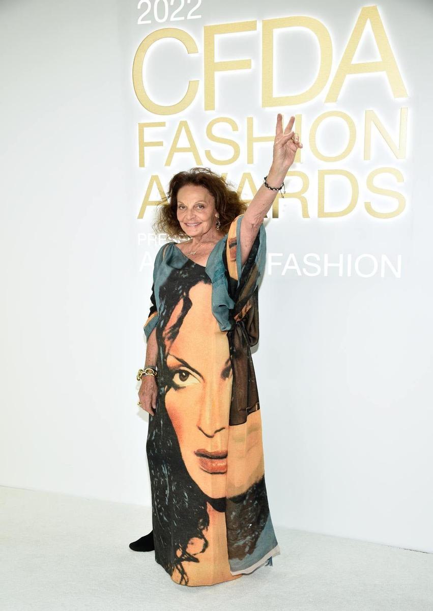 Diane von Furstenberg en los CFDA Fashion Awards 2022