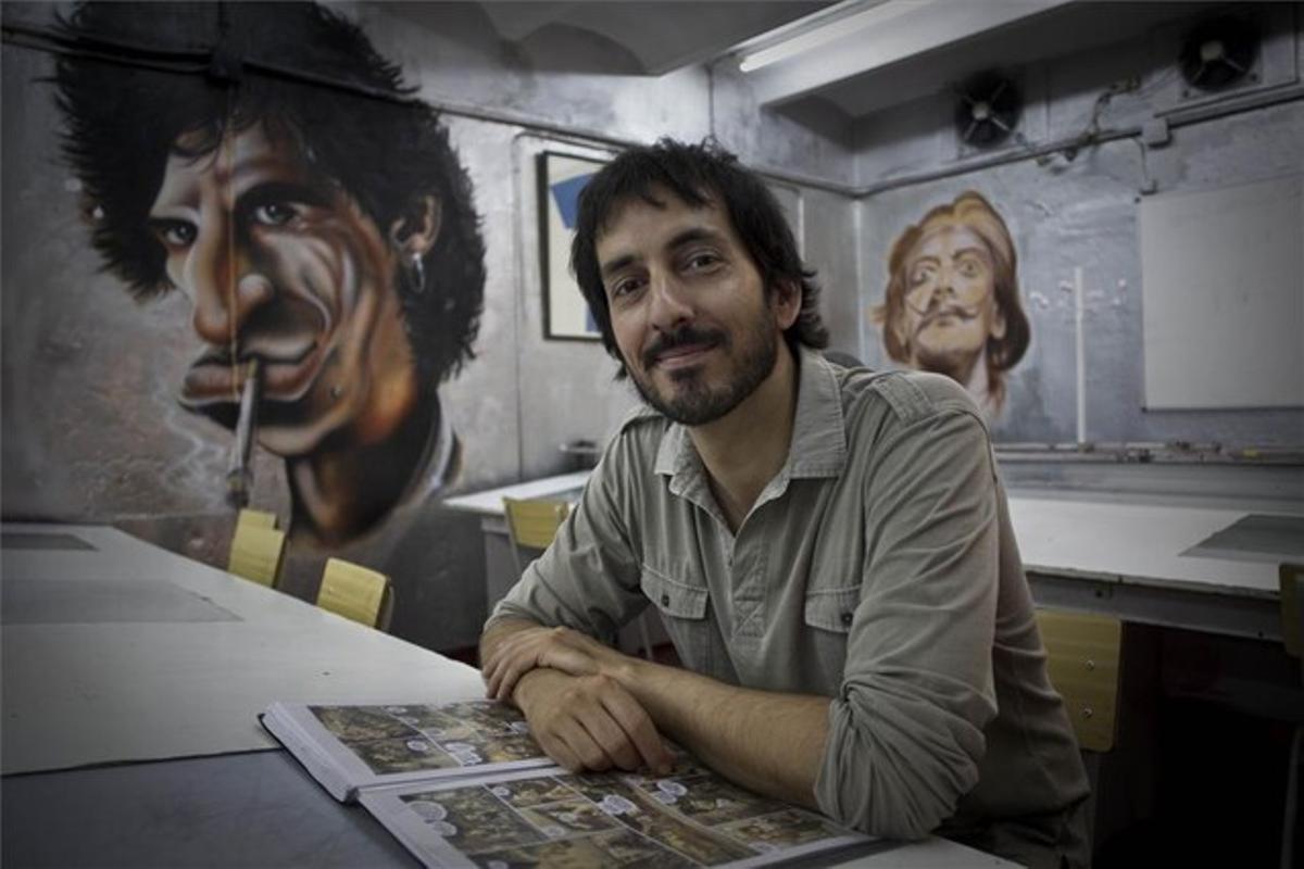El dibuixant català Josep Homs, ahir a l’Escola Joso de còmic i arts visuals de Barcelona, on imparteix classes. El dibuixant català Josep Homs, ahir a l’Escola Joso de còmic i arts visuals de Barcelona, on imparteix classes.