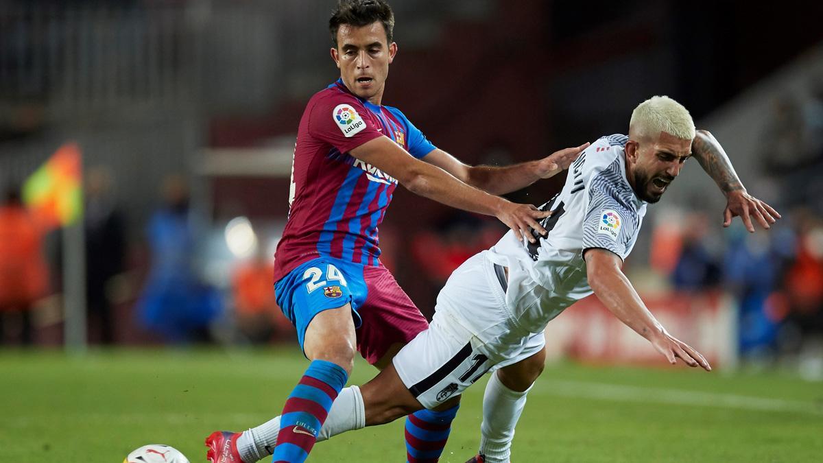 Eric García, en una acción con la camiseta del FC Barcelona