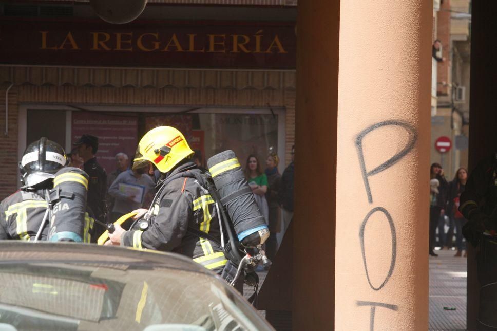 Incendio en una casa en San Antón