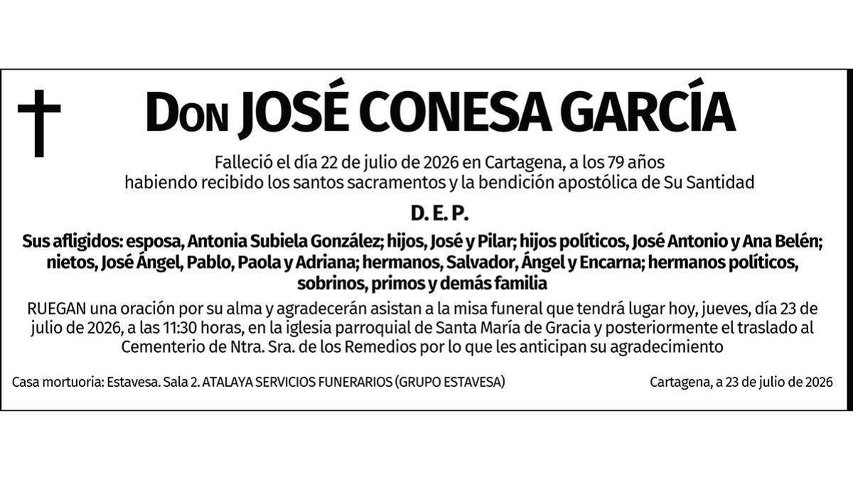 D. José Conesa García