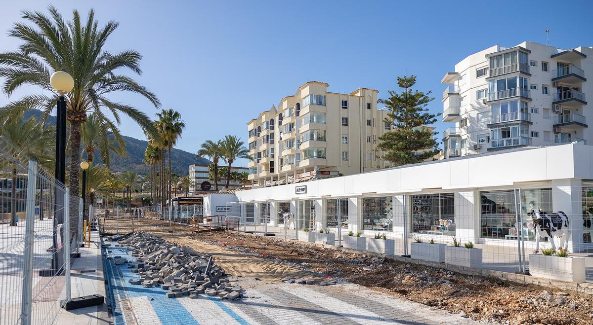 Las obras que se han iniciado en el Paseo de las Estrellas de l'Alfàs del Pi