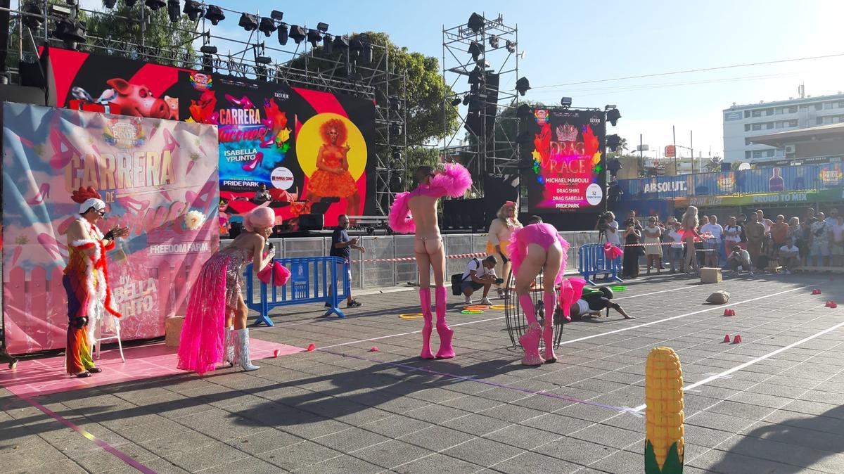 Carrera de tacones en el Pride Maspalomas 2024