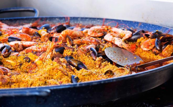 Paella at the Food Market