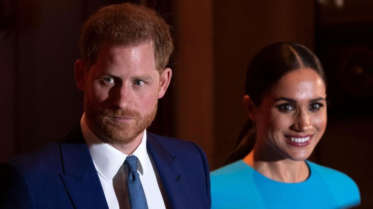 Una foto de archivo del príncipe Enrique y Meghan Markle. Una foto de archivo del príncipe Enrique y Meghan Markle.