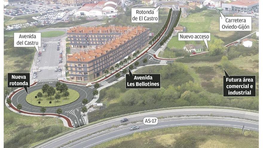 Siero aprueba las expropiaciones para urbanizar Les Bellotines de Lugones