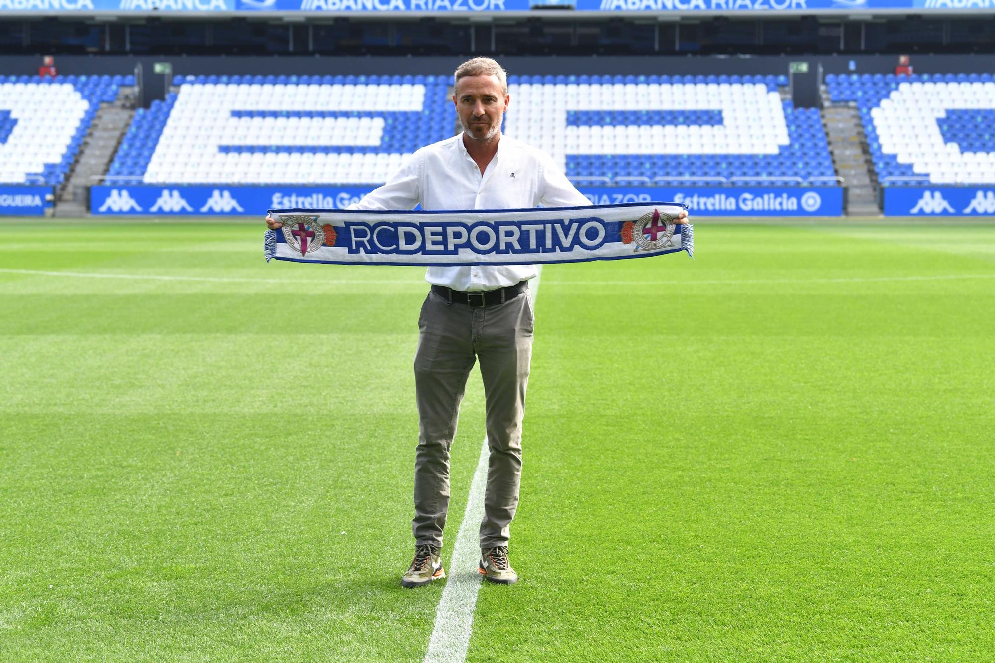 Presentación de Óscar Cano como nuevo entrenador del Dépor