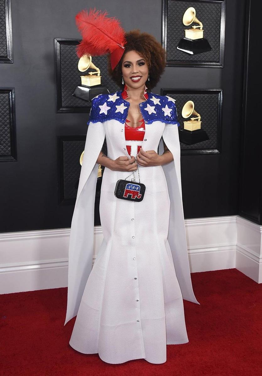 Joy Villa en la alfombra roja de los 'Grammy 2020'