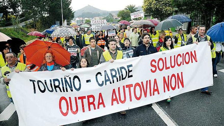 Una protesta vecinal contra el ramal de la A-57.