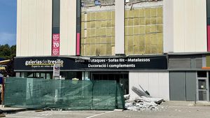 Nuevo derrumbe en el centro comercial Via Sabadell: cae otra placa de hormigón de 14 toneladas
