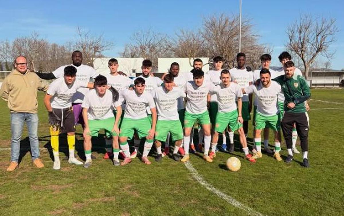 La plantilla del Sant Miquel en un partit d'enguany.