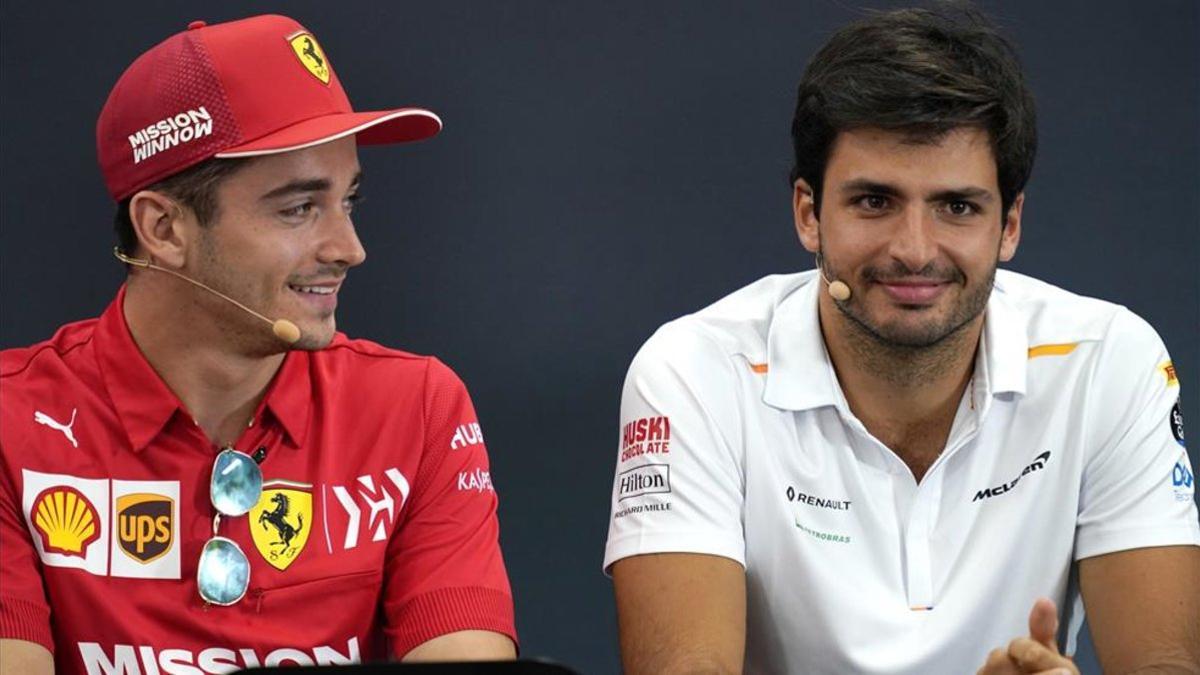 Leclerc habló sobre el que será su nuevo compañero Carlos Sainz