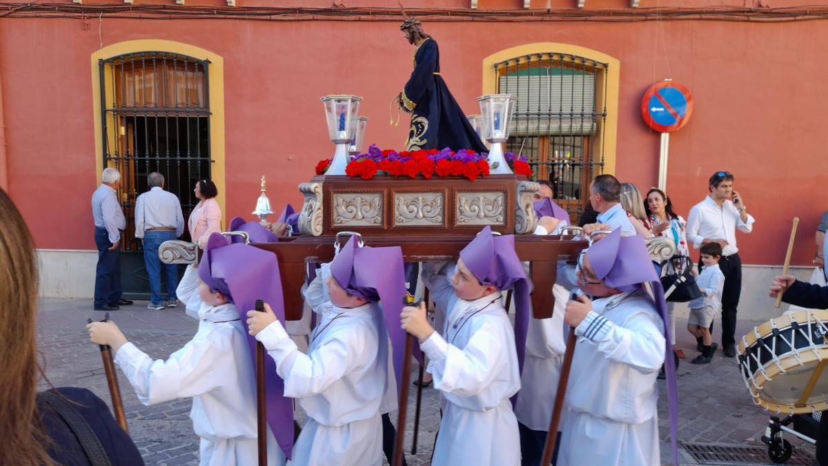 Otro de los pasos de la procesión infantil de Lucena.