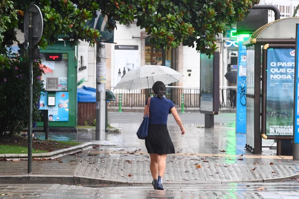 Galicia está en riesgo por lluvias y tormentas este miércoles.