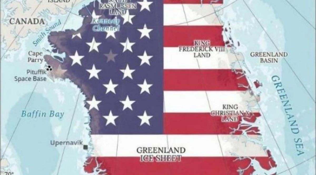 Un post de la dona d’un assessor de Trump apunta a Groenlàndia