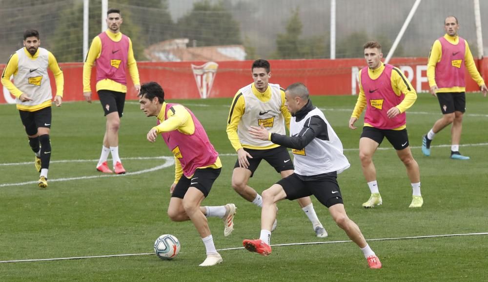 Entrenamiento del Sporting