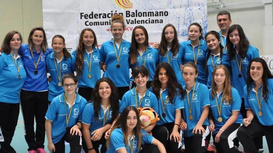 Equipo infantil del Balonmano Elda Prestigio