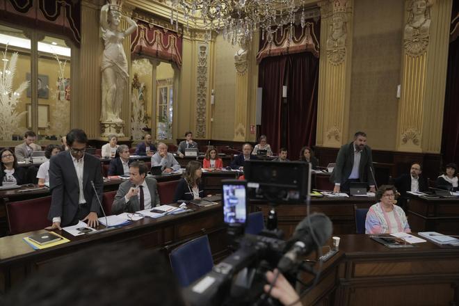 Le Senne expulsa a dos diputadas socialistas por portar camisetas de Aurora Picornell y la izquierda abandona el pleno