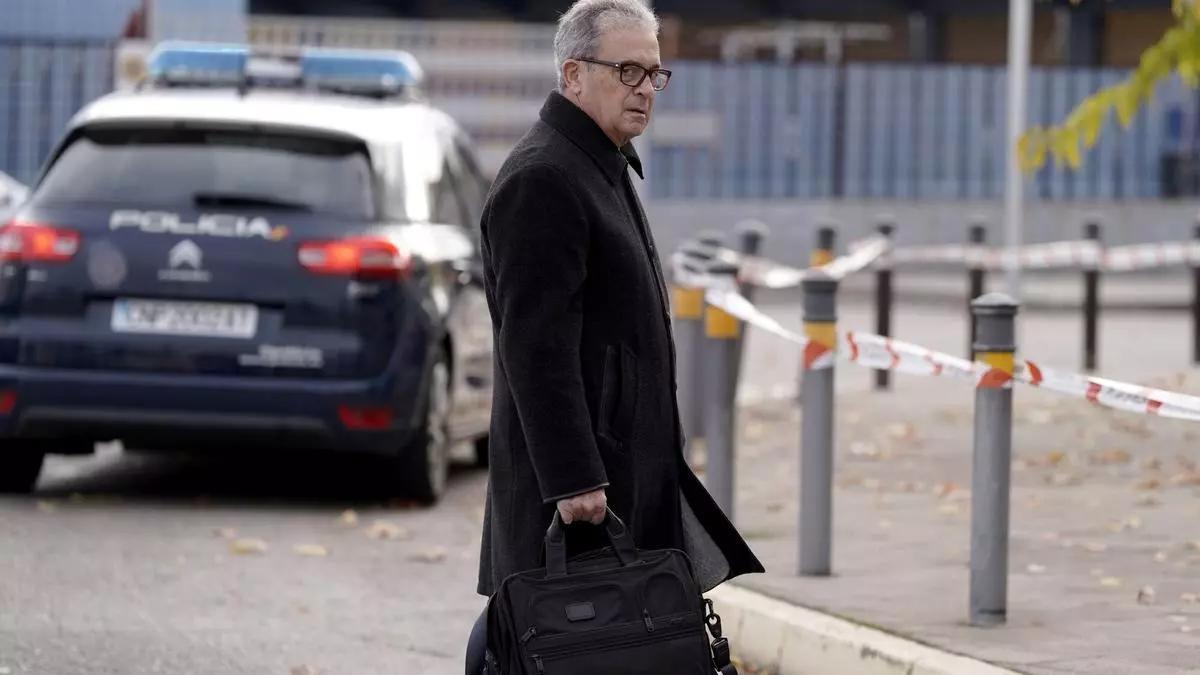 Jordi Pujol Ferrusola, fa unes setmanes entrant en la seu de l'Audiència Nacional en Sant Ferran d'Henares