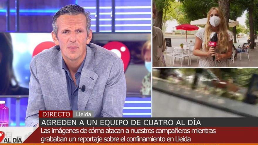 Un moment del programa d&#039;ahir de «Cuatro al día»