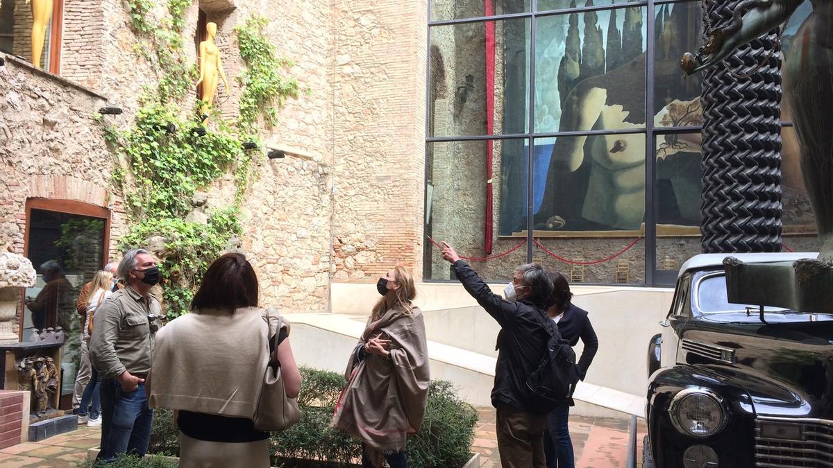 Una visita d’agents de viatge al Teatre Museu Dalí de Figueres.