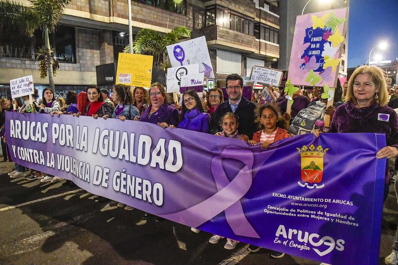 La manifestación del 8M en Las Palmas de Gran Canaria, en imágenes