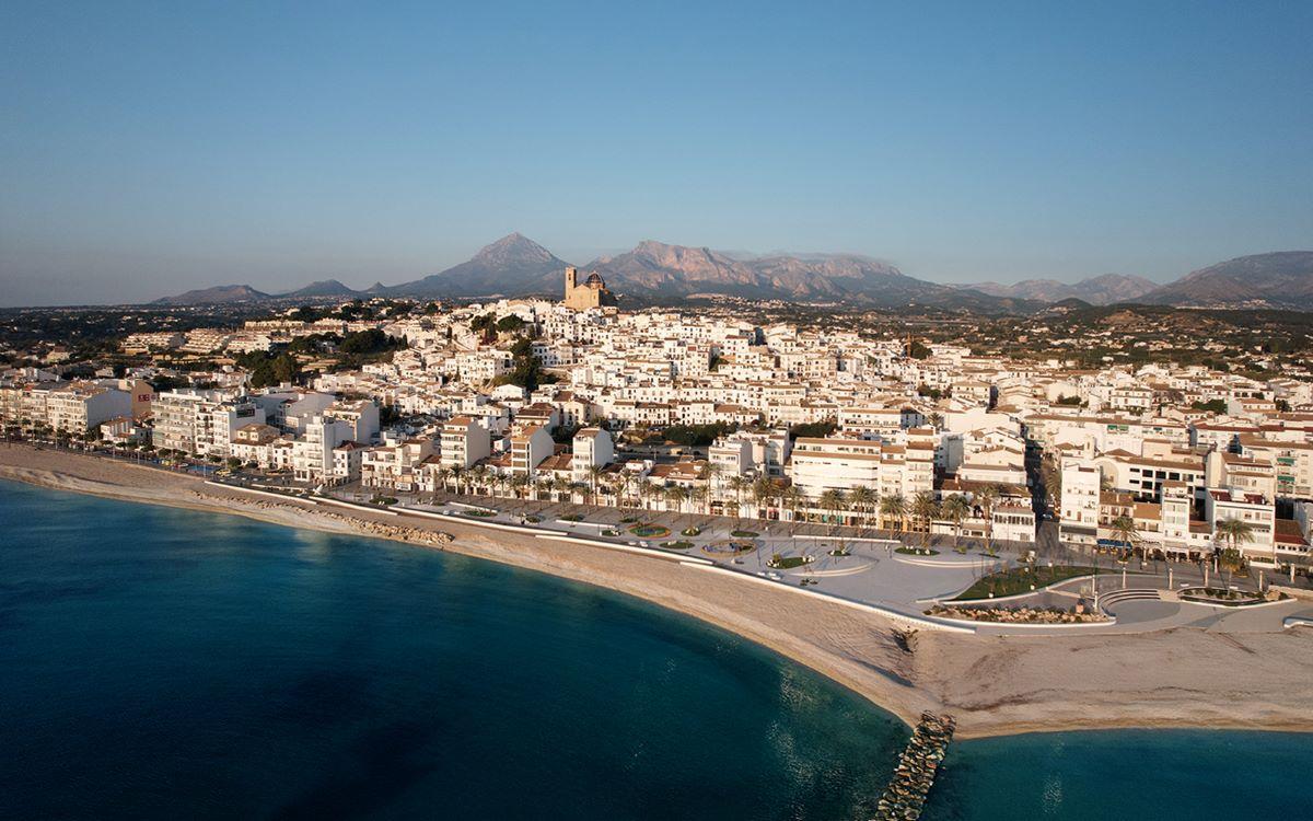 Una imagen panorámica de Altea.
