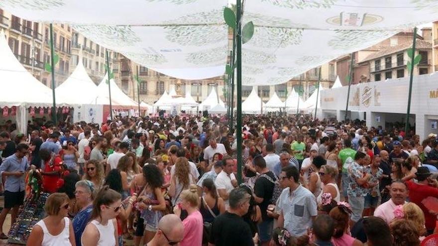 Una instantánea de la Feria del Centro en la plaza de la Constitución.