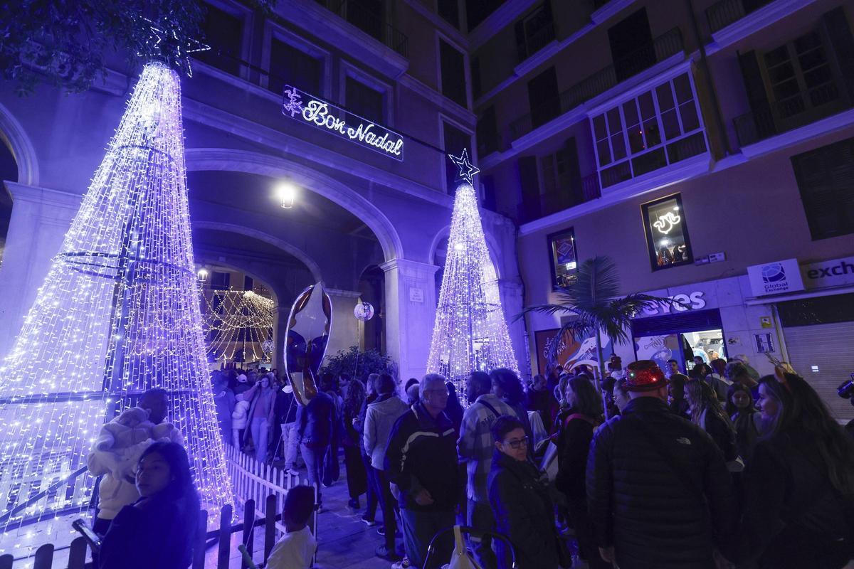 Así ha sido el encendido de luces de Navidad en Palma