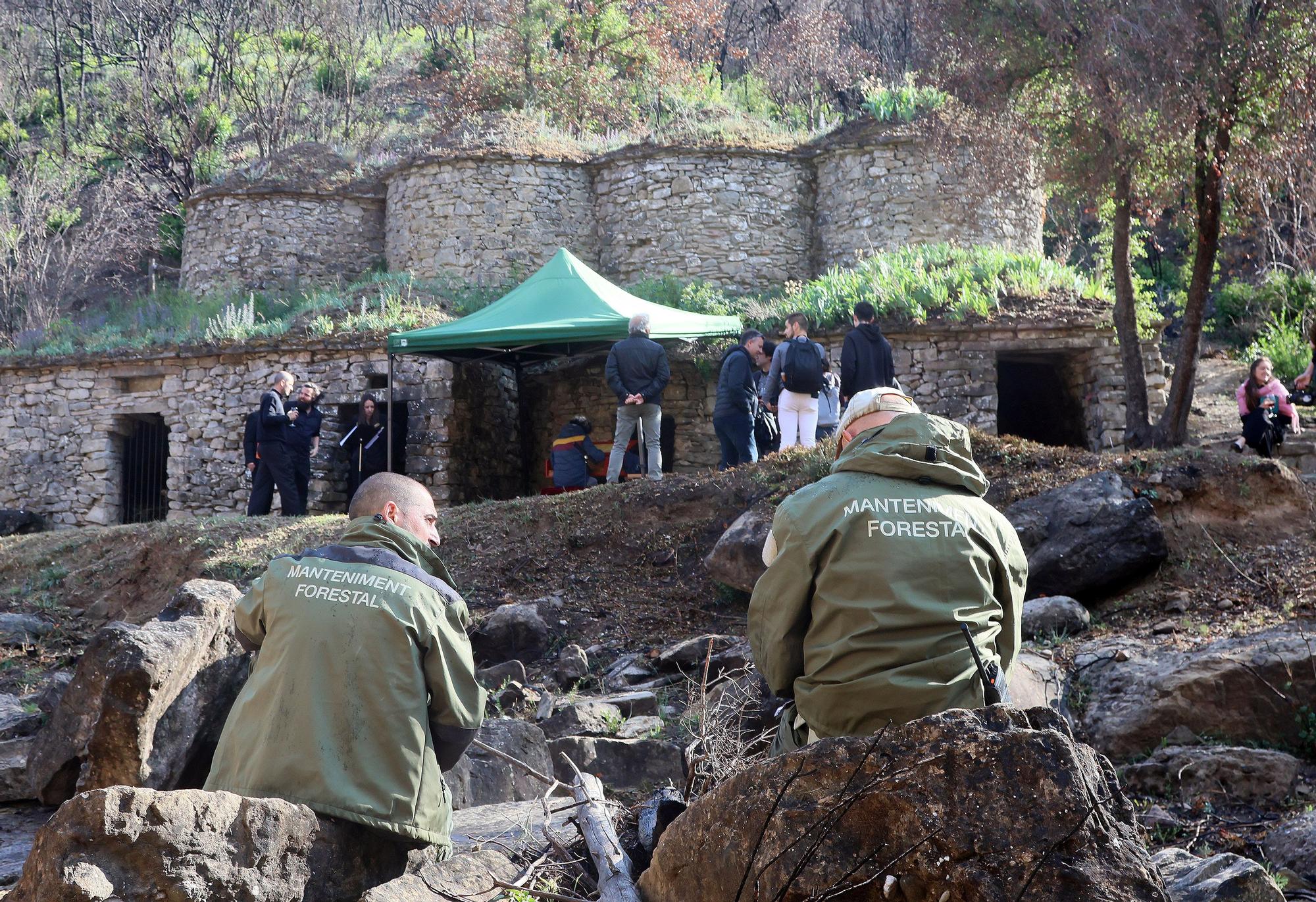 Les millors fotos de l'homenatge als pagesos del bosc a les tines de la Vall del Flequer del Pont