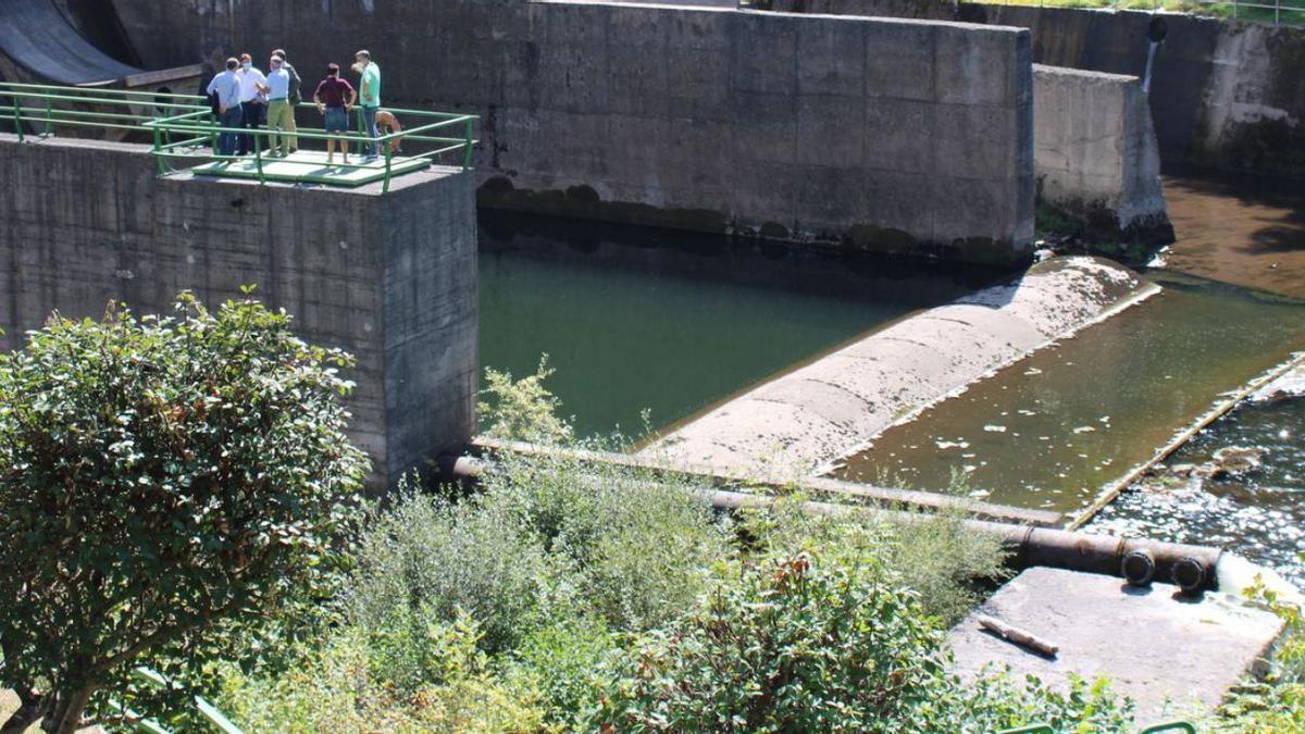 Sobre estas líneas, la zona donde se instalará la minicentral en Rioseco. |