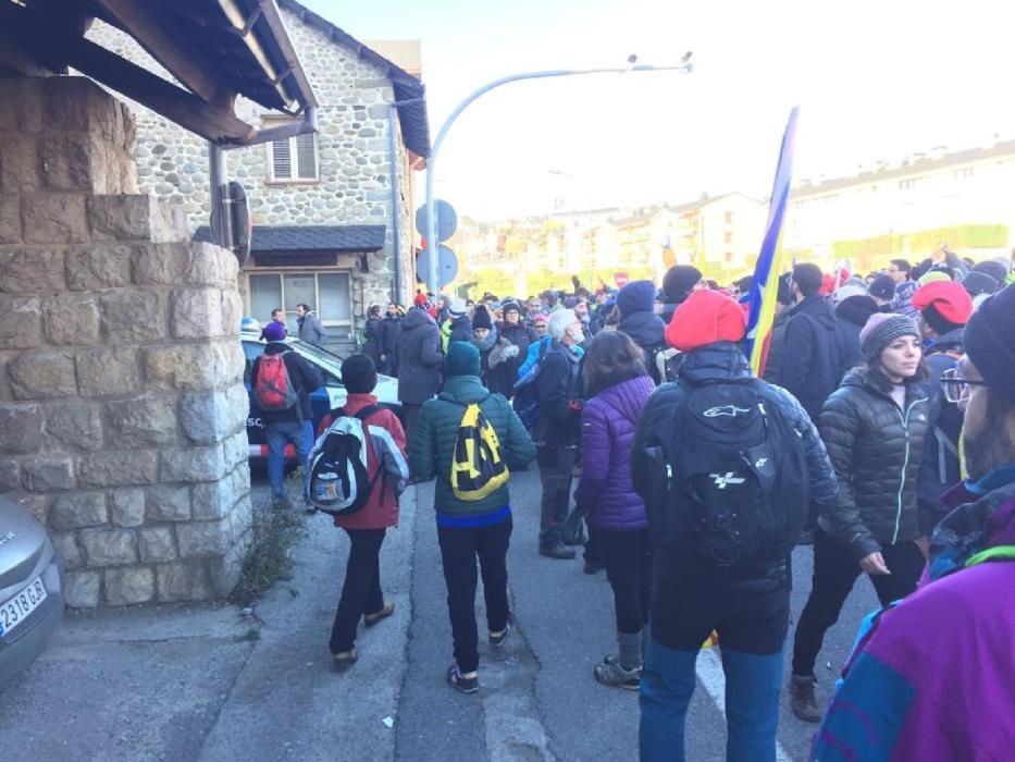 Tall a Puigcerdà de la frontera amb Andorra