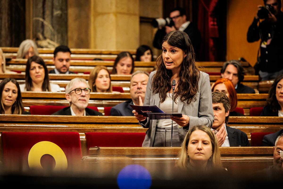 Presidenta del grupo parlamentario de Junts, Mònica Sales.