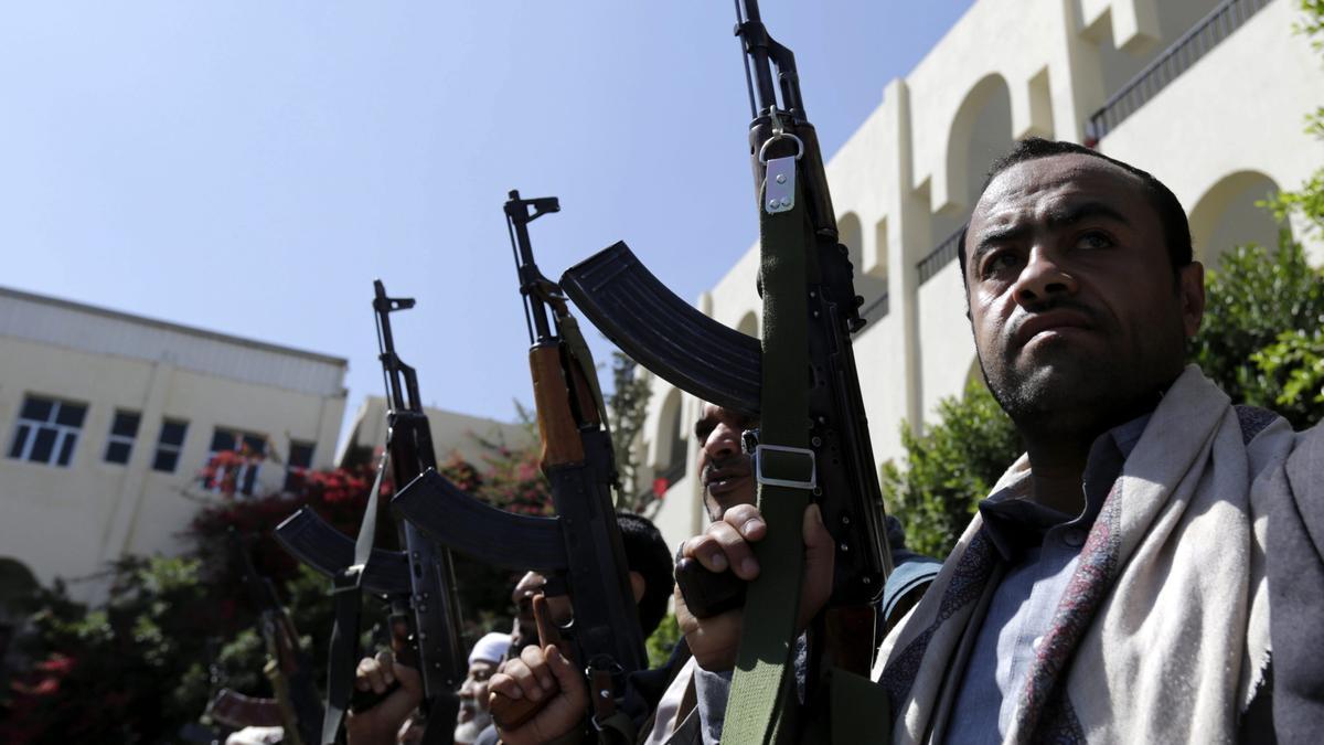Combatientes hutíes del Yemen en una imagen de archivo.