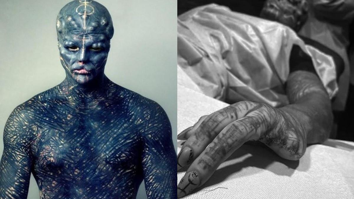 Dos de las imágenes más recientes compartidas por &quot;Black Alien&quot; en su cuenta de Instagram