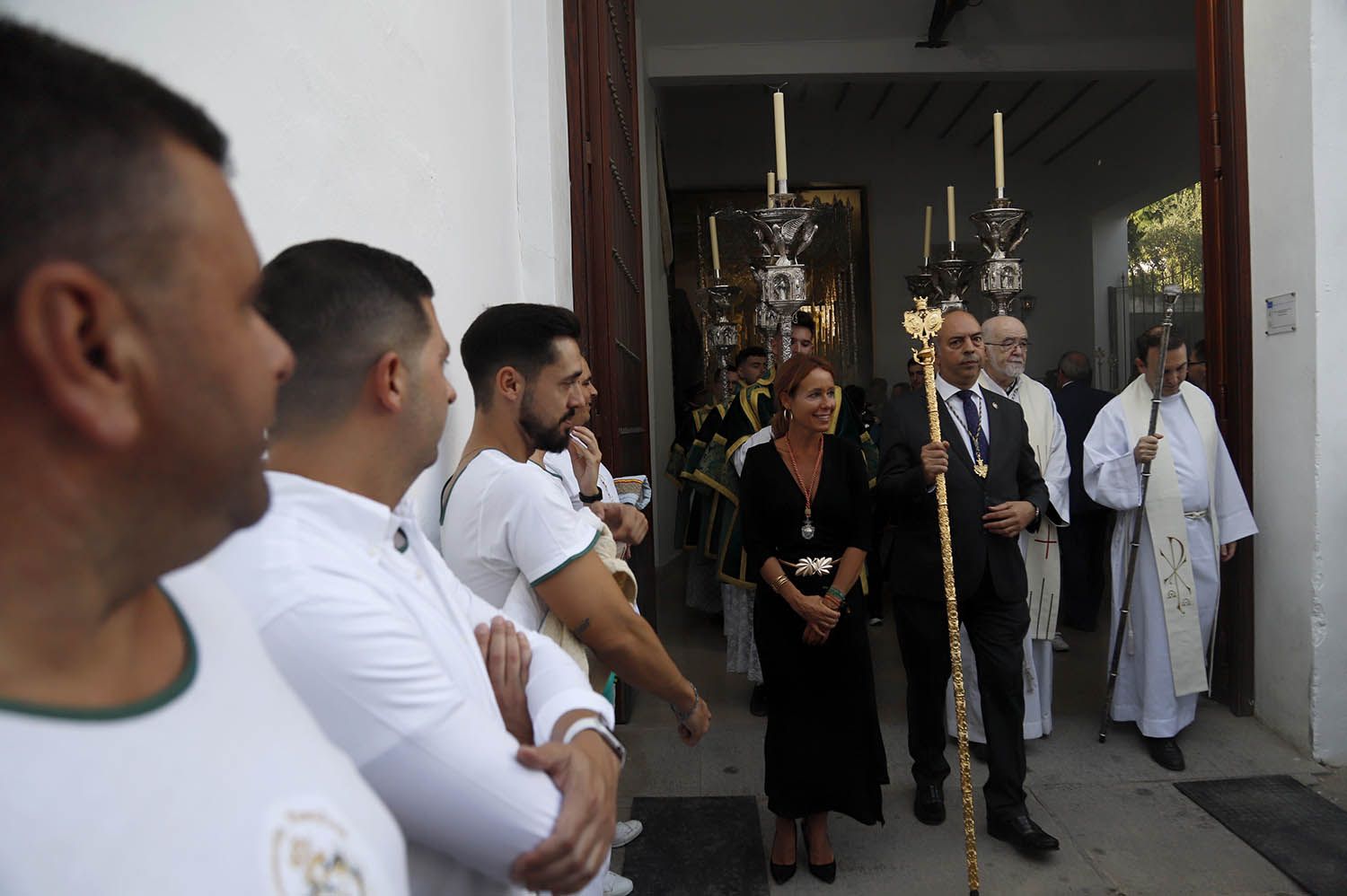 Traslado de la Virgen de La Paz hacia la Catedral antes de su coronación