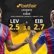 Levante UD vs. SD Eibar: horario, TV, estadísticas, clasificación y pronósticos