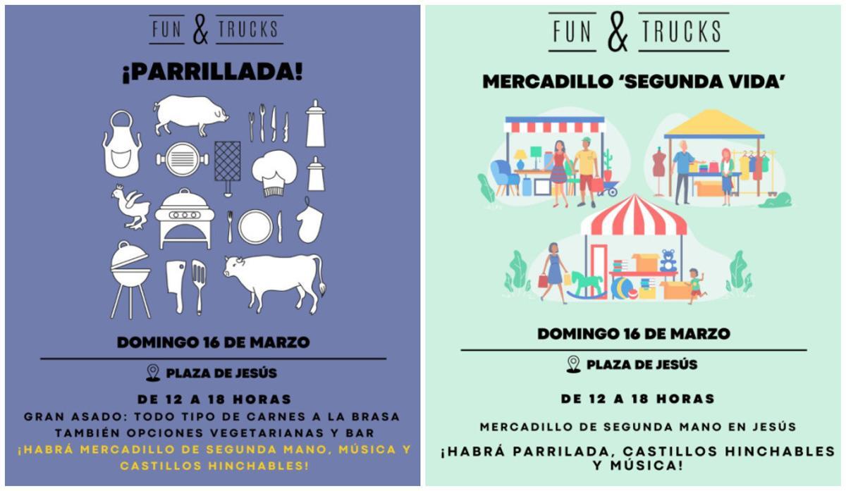 Parrillada y mercadillo, este domingo
