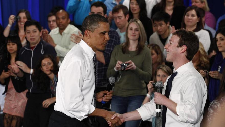 Obama y Zuckerberg en una foto de 2011.