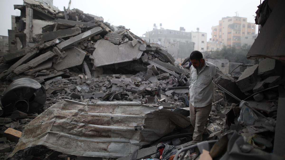 Destrozos causados por la guerra en Gaza.