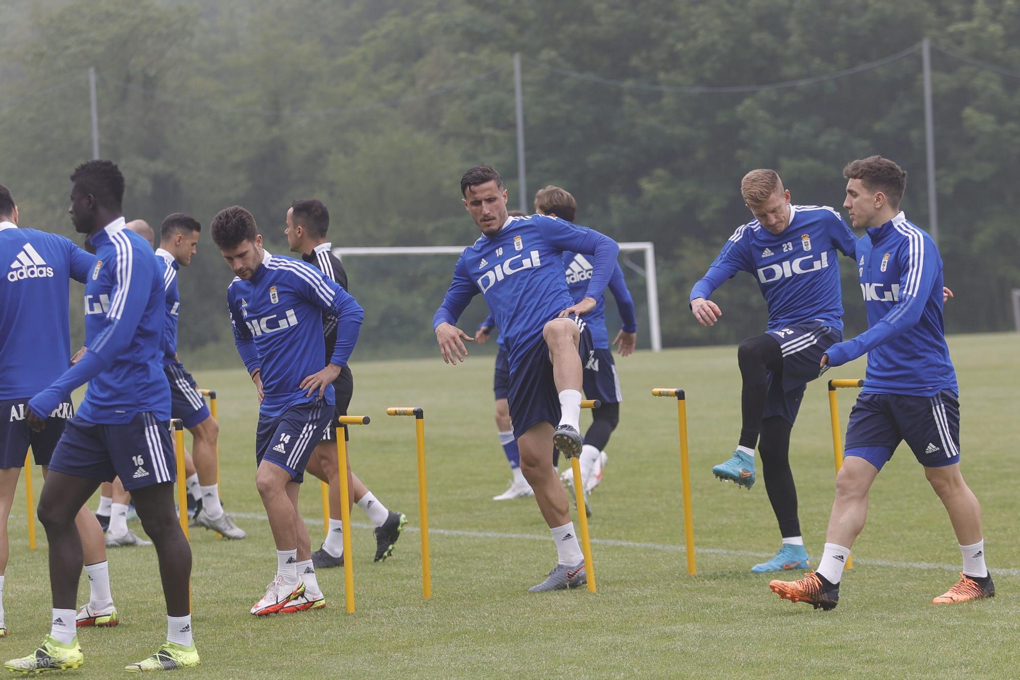 Las imágenes del entrenamiento del Oviedo