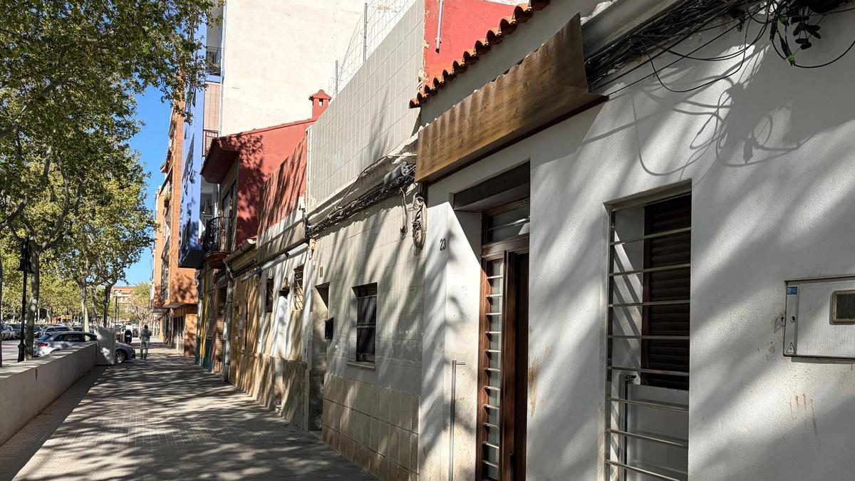 Una vivienda con la instalación de las barreras antirriadas en Aldaia.