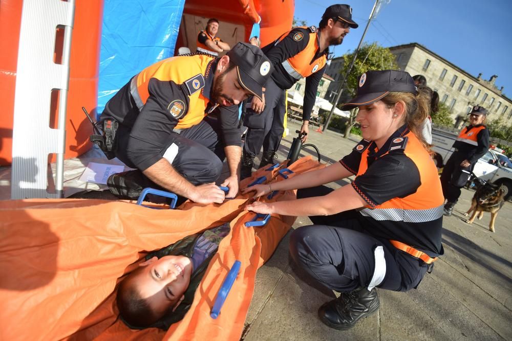 Jornada solidaria de Protección Civil de Pontevedr