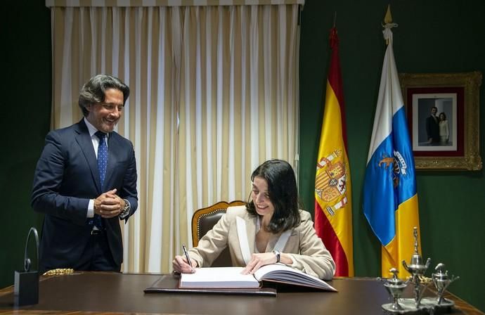 Visita de la presidenta del Senado, Pilar Llop, al Parlamento de Canarias