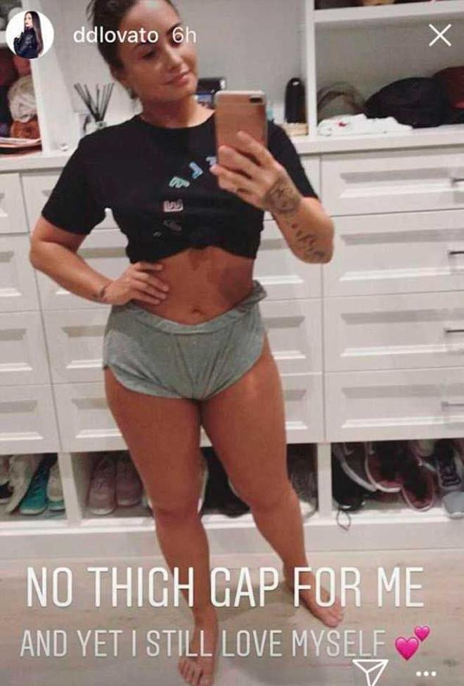 Demi Lovato muestra su cuerpo real en Instagram