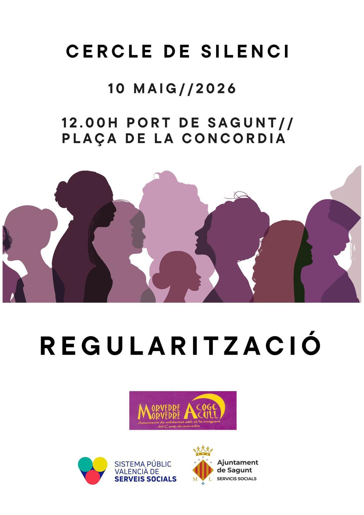 Cartel círculo de silenncio.