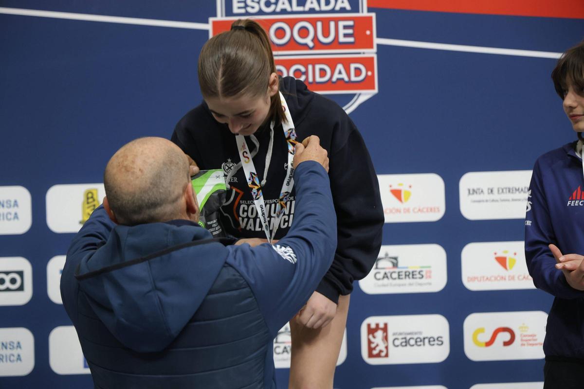Galería | Podio primera jornada de la Copa de España de Escalada en Cáceres