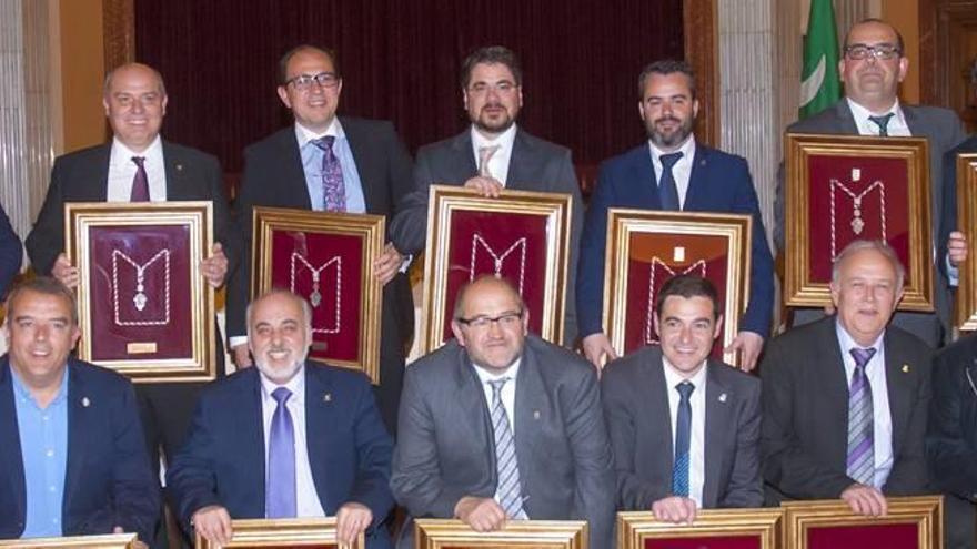 Imagen de los homenajeados durante la cena anual.